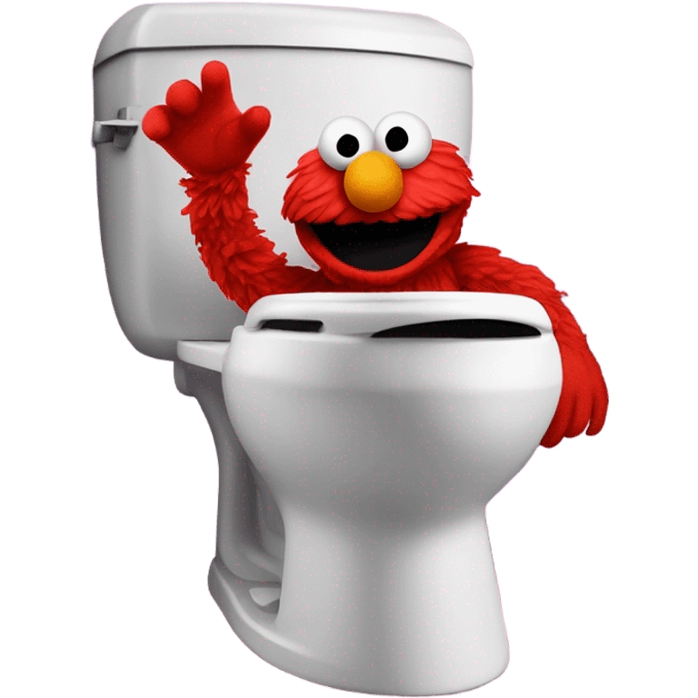 Elmo on the toilet emoji