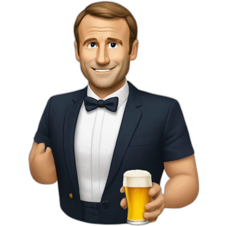 Macron biere emoji