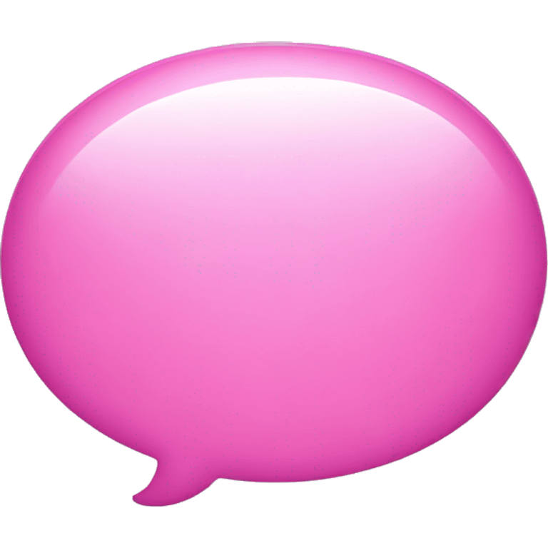 Pink conversation bubble emoji