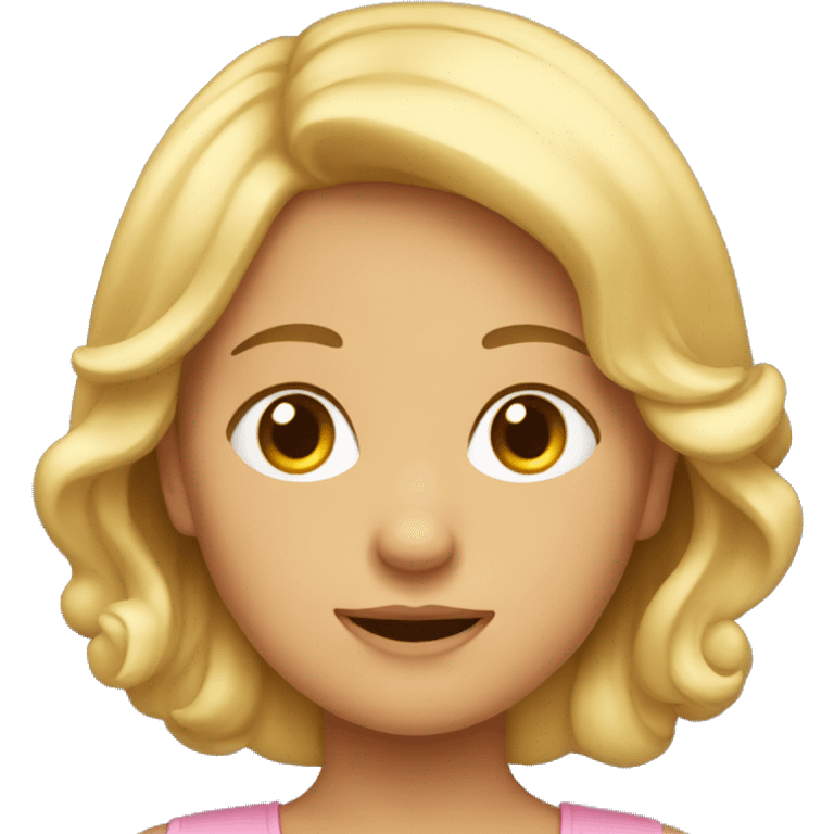 Tete de fille emoji