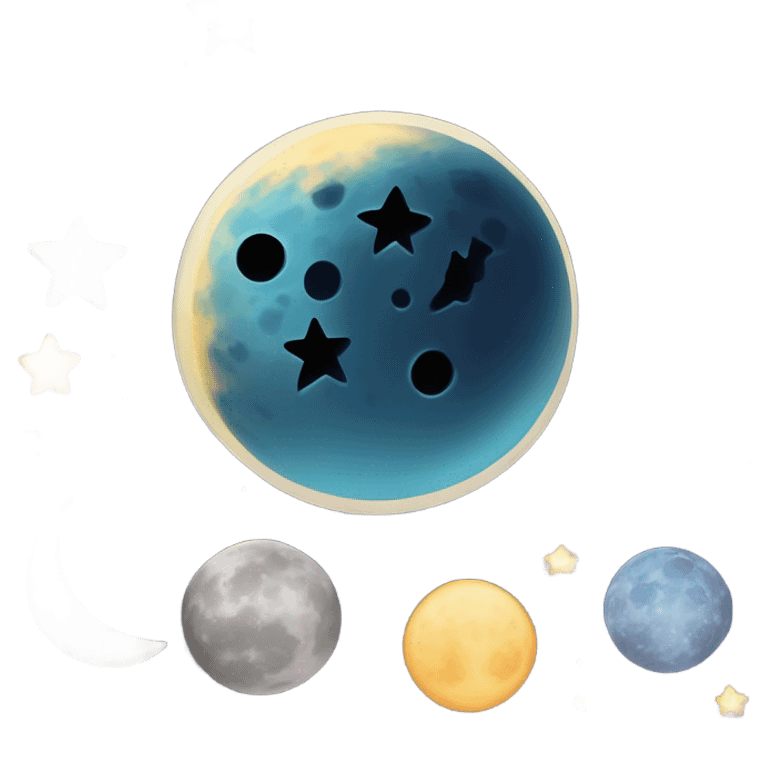 Lunar themed store  emoji