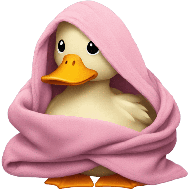 Duck in blanket  emoji