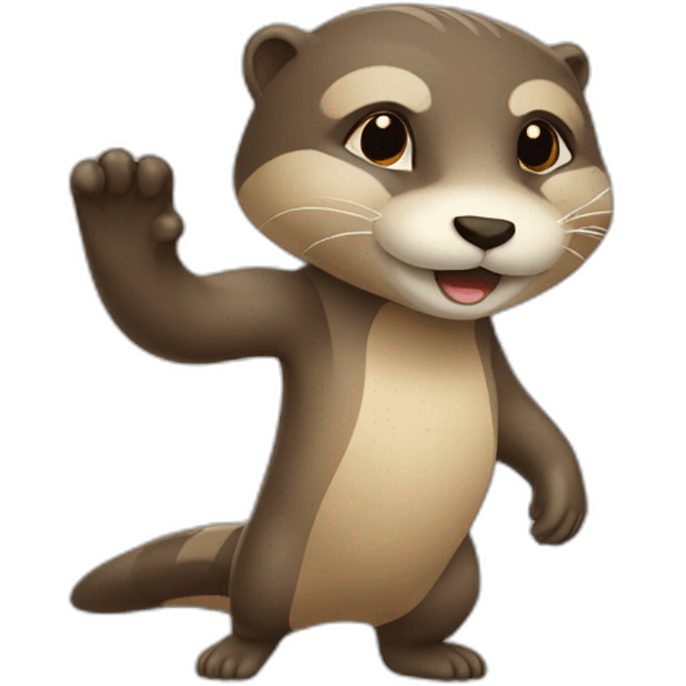 Loutre qui joue au foot emoji