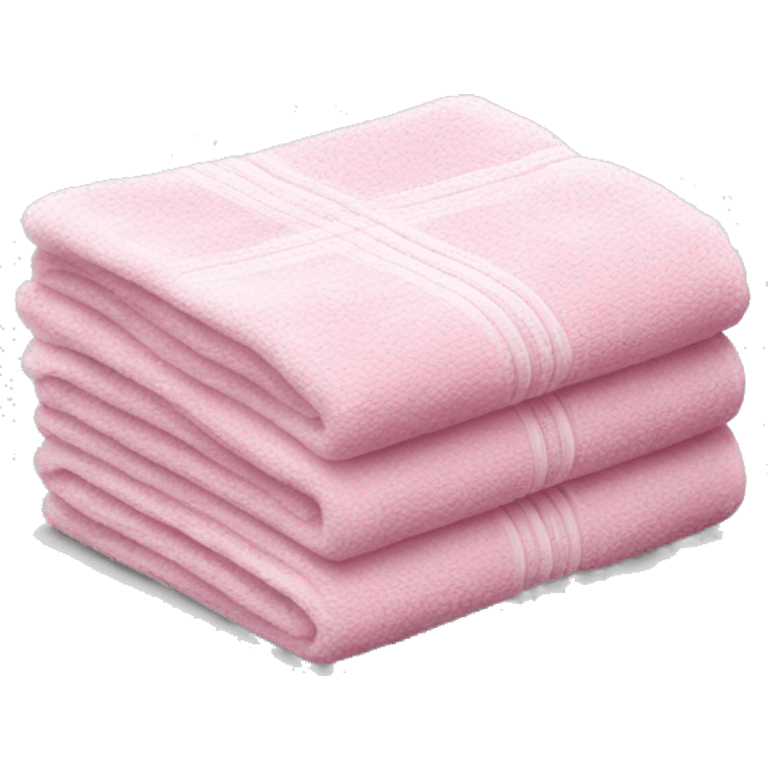 white pink towels  emoji