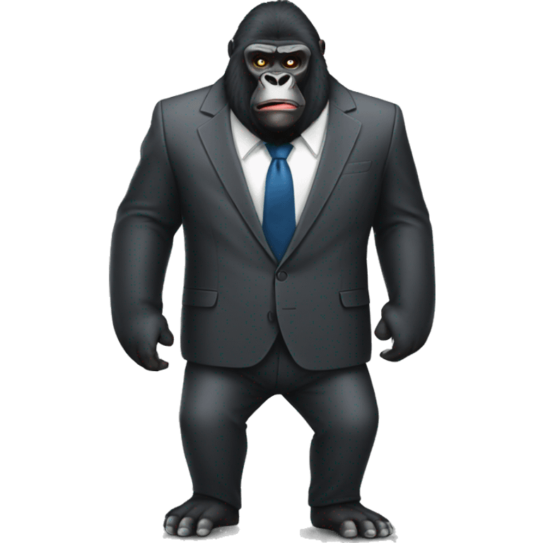 Gorilla with a suit  emoji