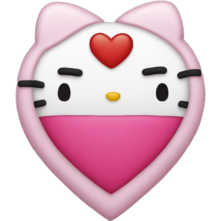 hello kitty heart emoji