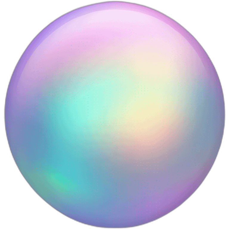 Pastel iridescent orb emoji