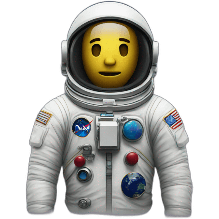 Astronaut no face emoji