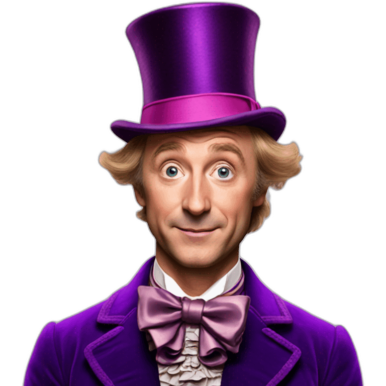 Willy wonka like a pride emoji