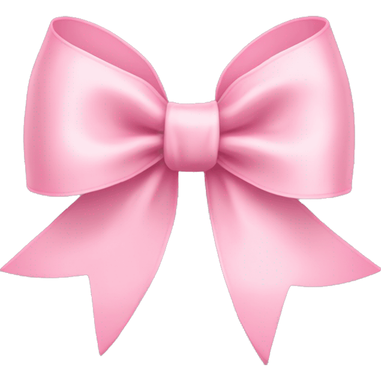 light pink ribbon bow emoji