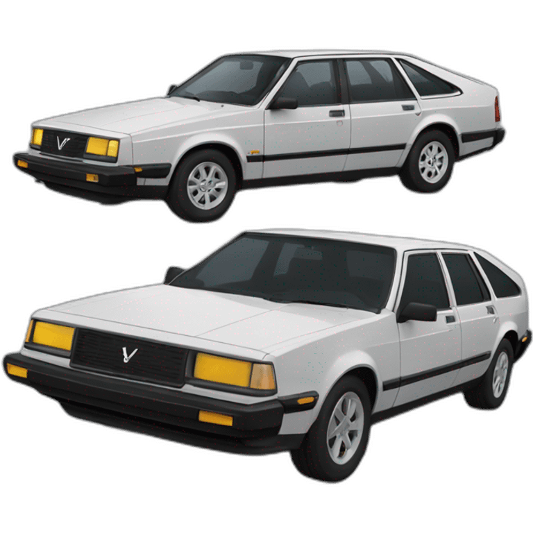 Tesla Volvo 740 emoji