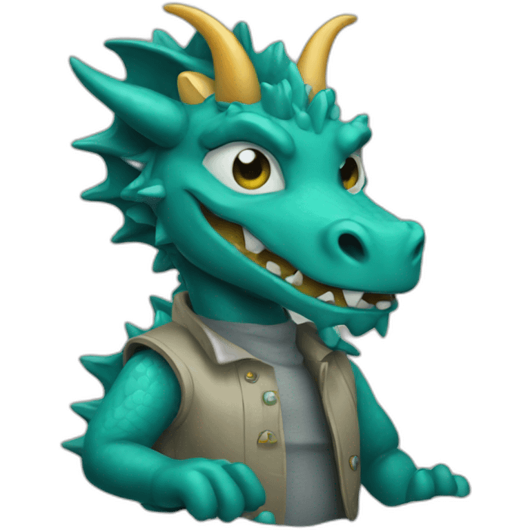 A dragon programmer emoji