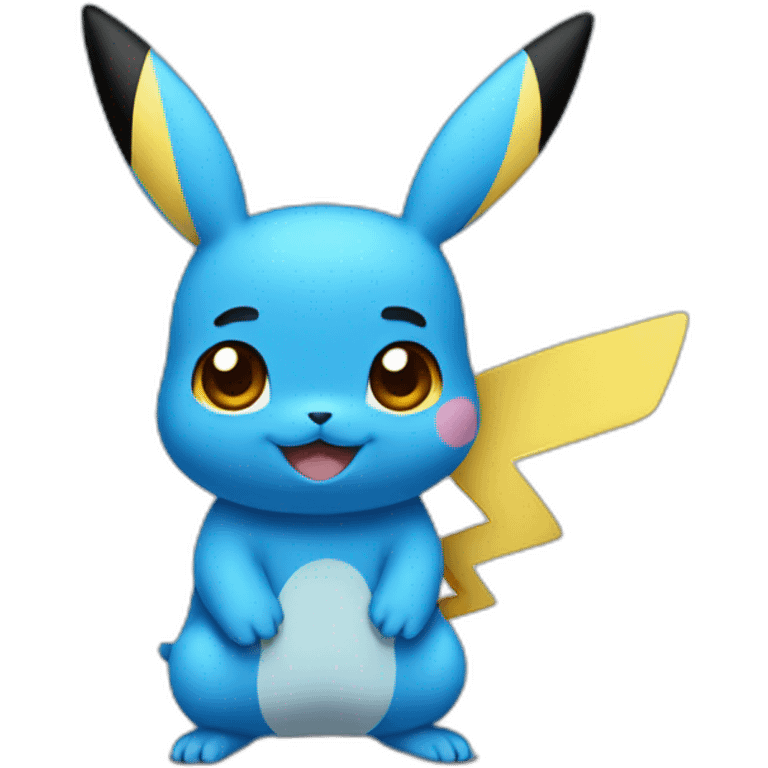 Blue Pikachu emoji