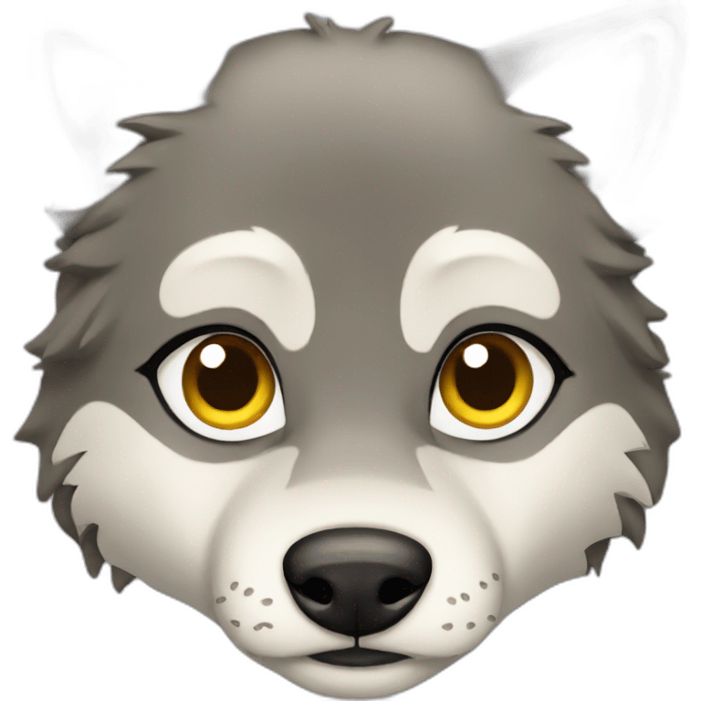 Female wolf  emoji