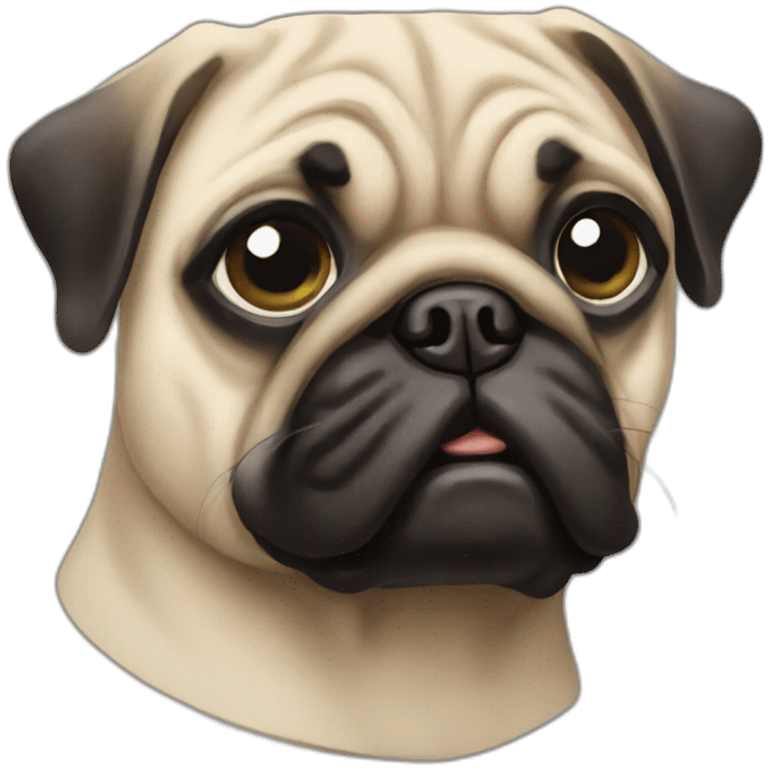 create an pug emoji emoji