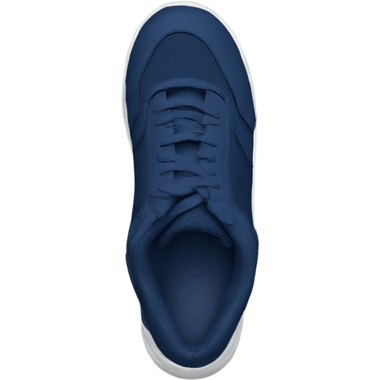 zapatillas deportivas de lado de color azul marino emoji