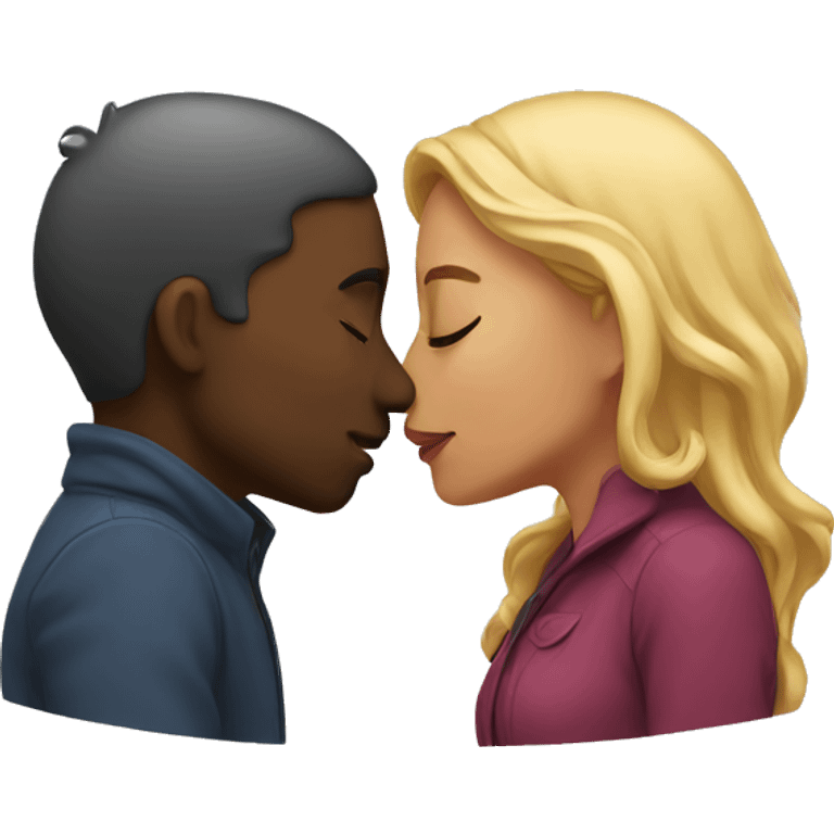 Couple kissing emoji