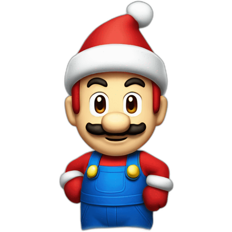 christmas mario emoji