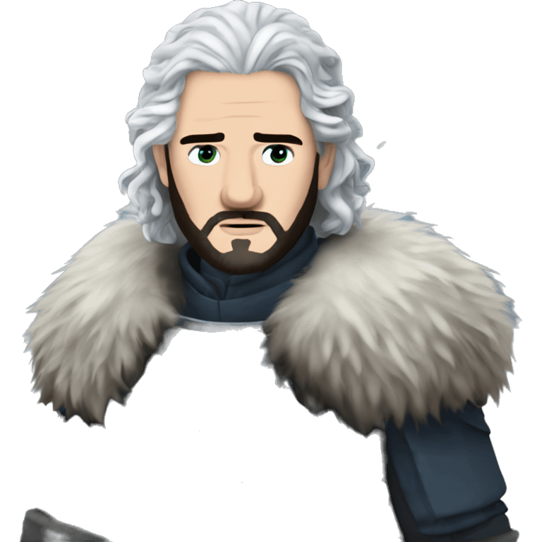 use an image of Jon Snow in game of thrones saying Winter is Coming emoji