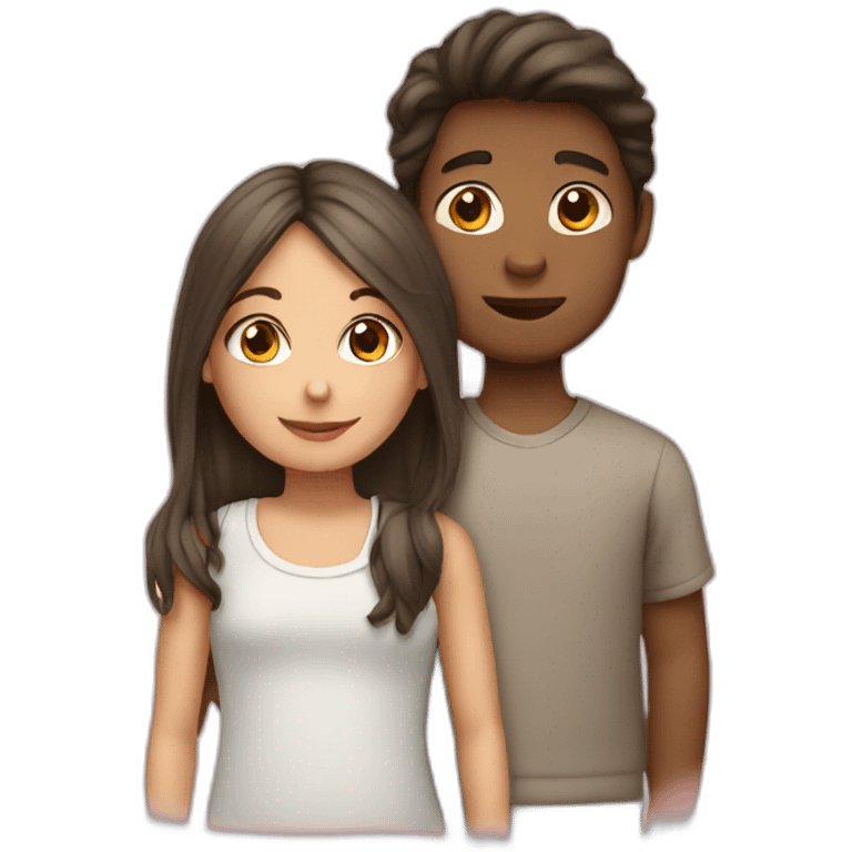 Girl with boy emoji