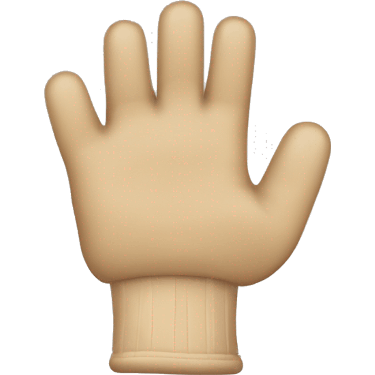 Kuschelige Ohrenwärmer in beige braun mit beigen Handschuhen die rund sind um die ganzen Finger und den Daumen kuschelig  emoji