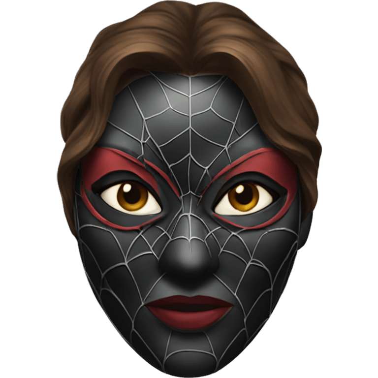 spiderwoman mask emoji