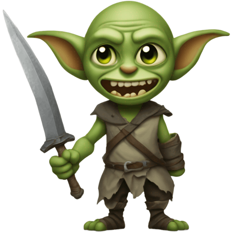 A goblin emoji