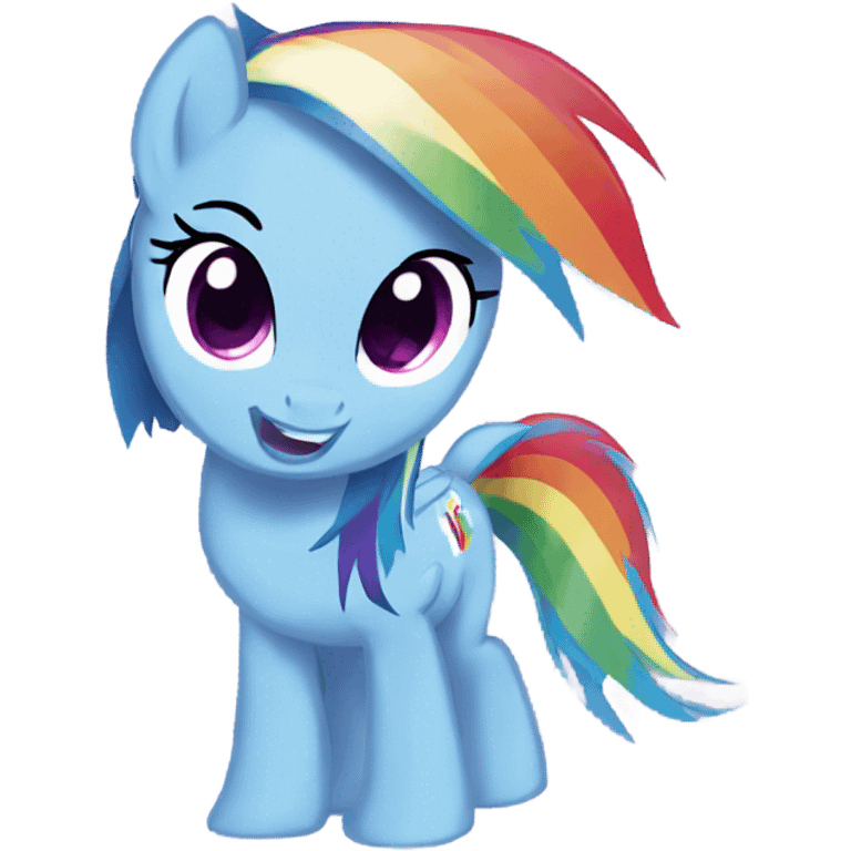 Rainbow dash my little pony emoji emoji