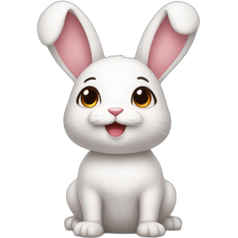 super cute rabit emoji