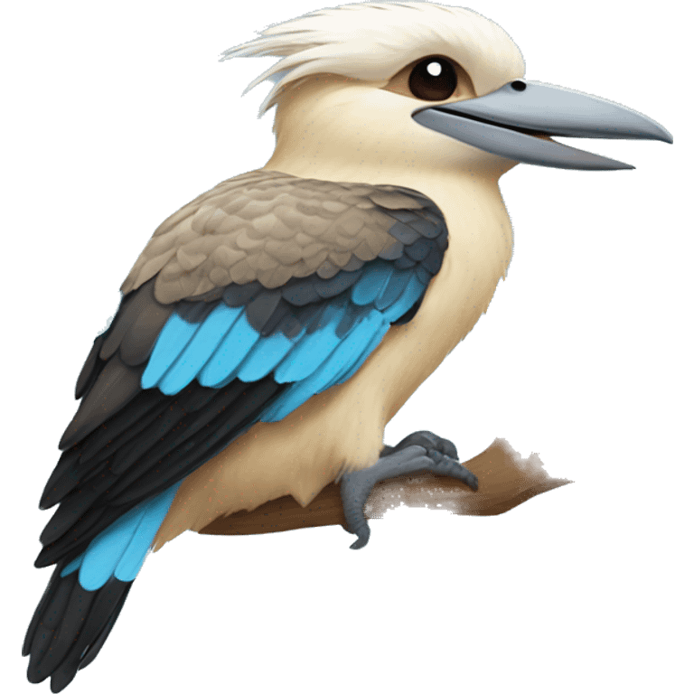 blue winged kookaburra emoji