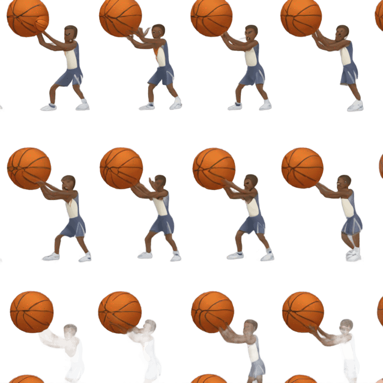 Man shooting basketball emoji