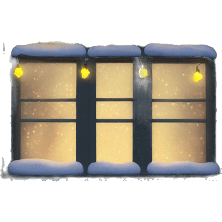 christmas lights in a window emoji