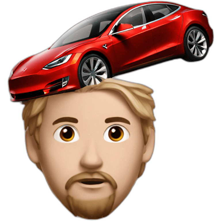 Tesla red emoji