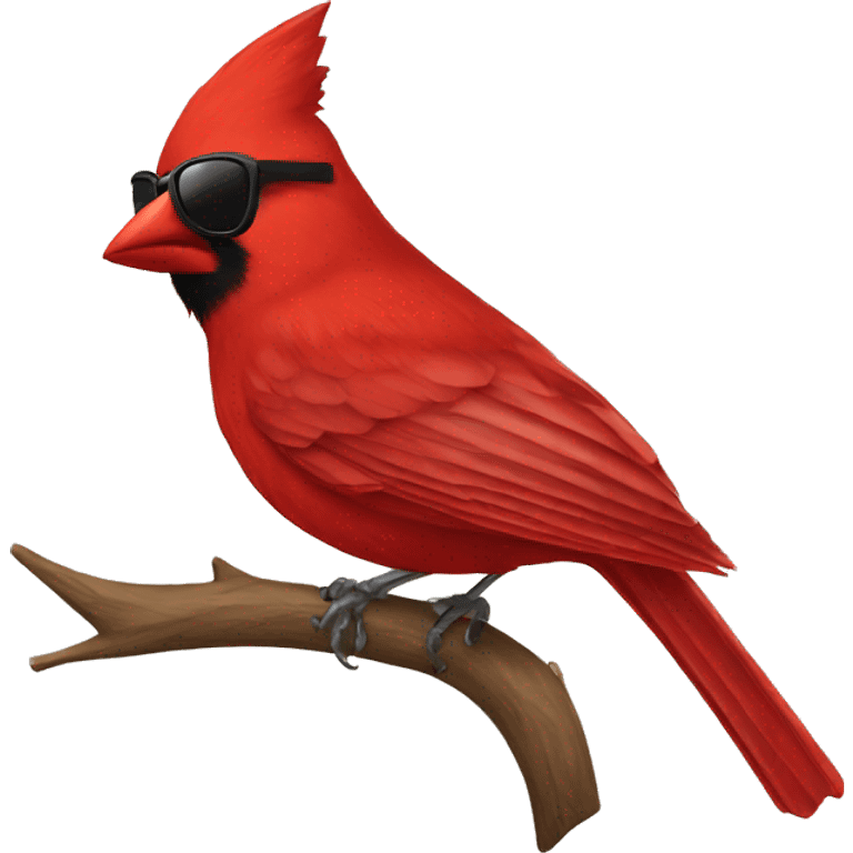 Cardinal with sunglasses emoji