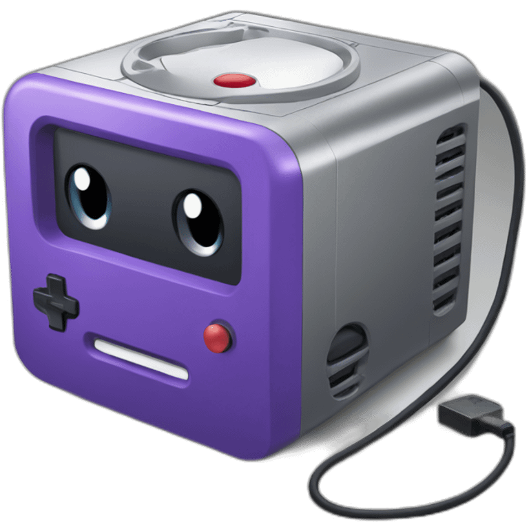 Nintendo gamecube console emoji