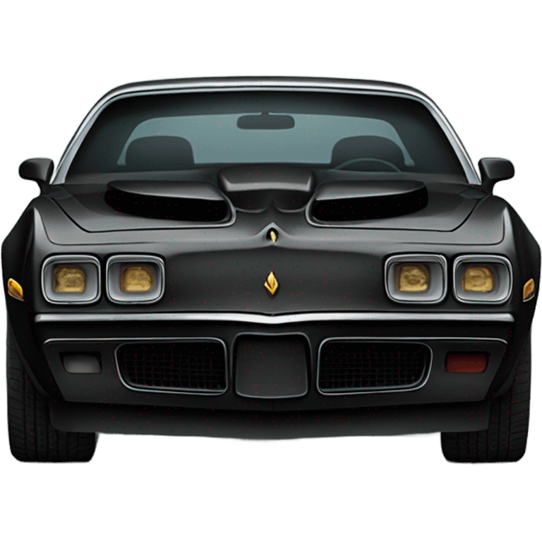 Black 1978 Pontiac trans Am car emoji