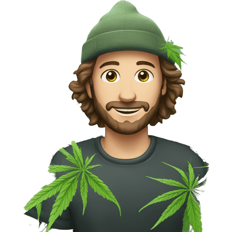 Bauer auf Cannabis Feld  emoji