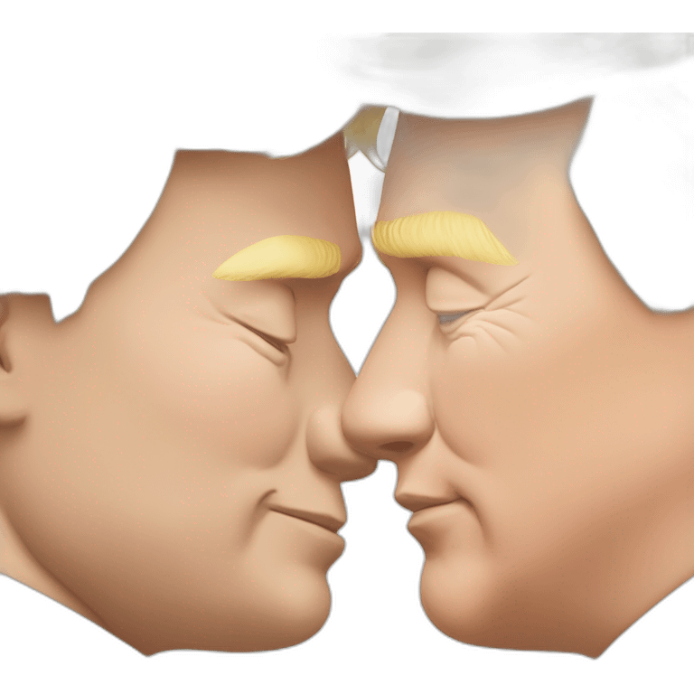 trump-and-putin-kissing,-lgbtq+ friendly, positivity, inclusiveness emoji