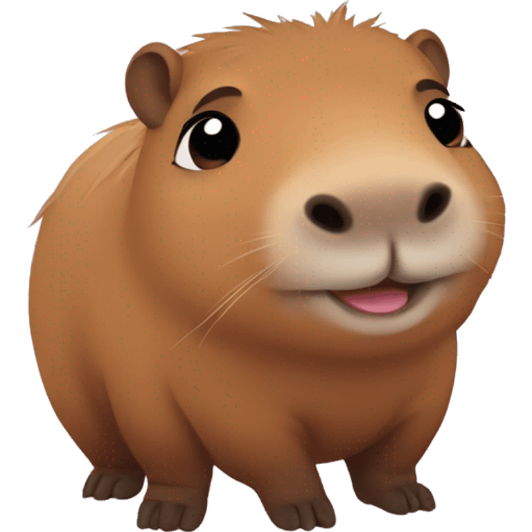 Very cute Capybara baby emoji