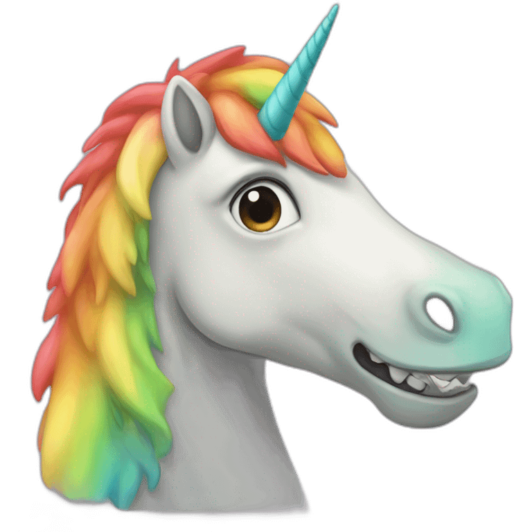 unicorn-tyrannosaurus-rainbow emoji