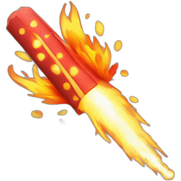 FLYING FIRE CRACKERS emoji