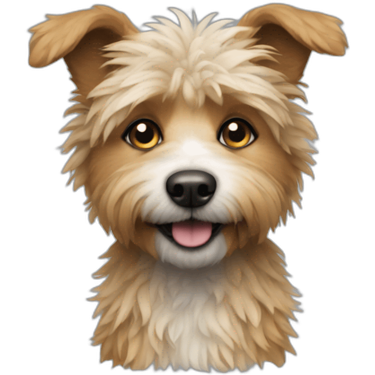 small scruffy dog emoji