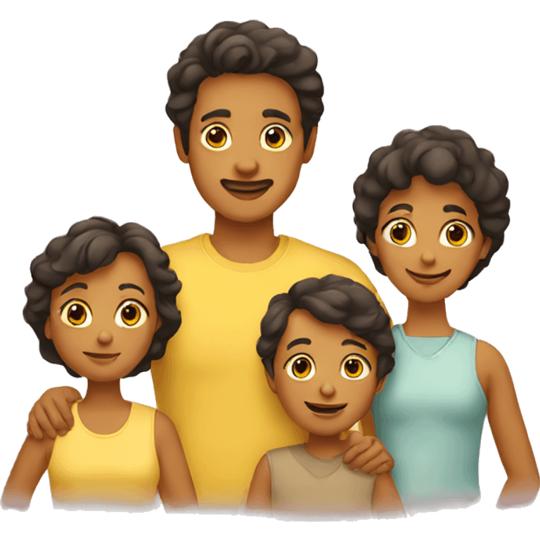 yellow family emoji