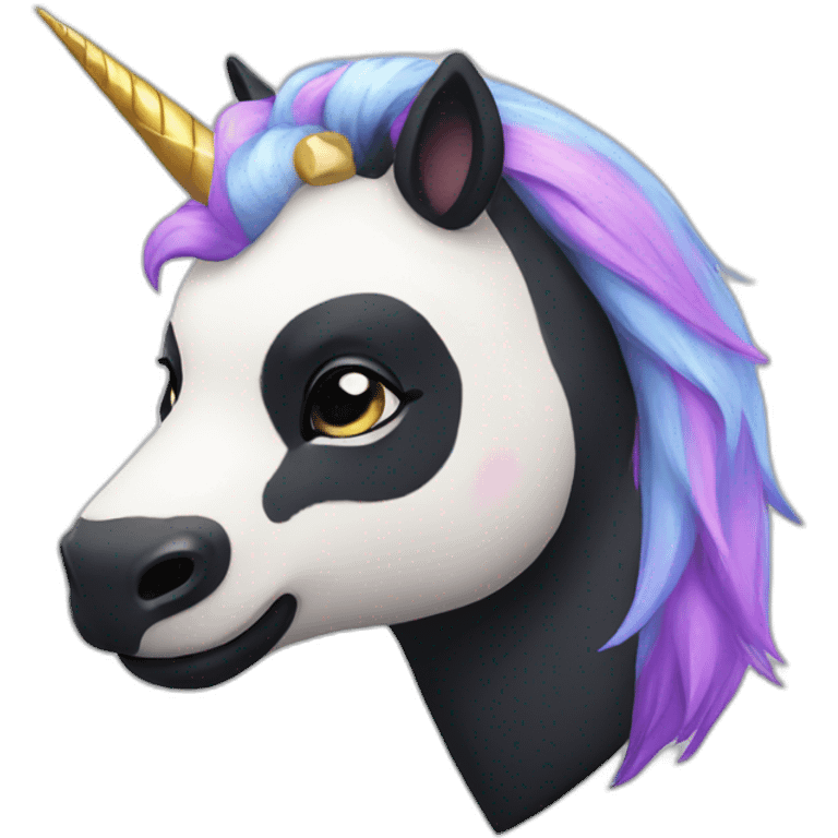 unicorn panda fierce emoji