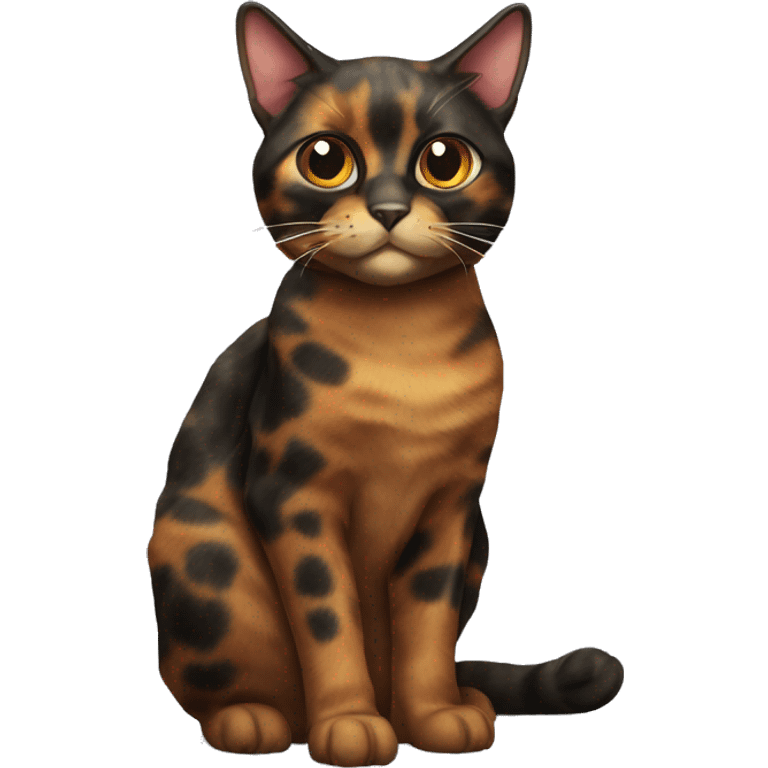 tortoiseshell cat emoji