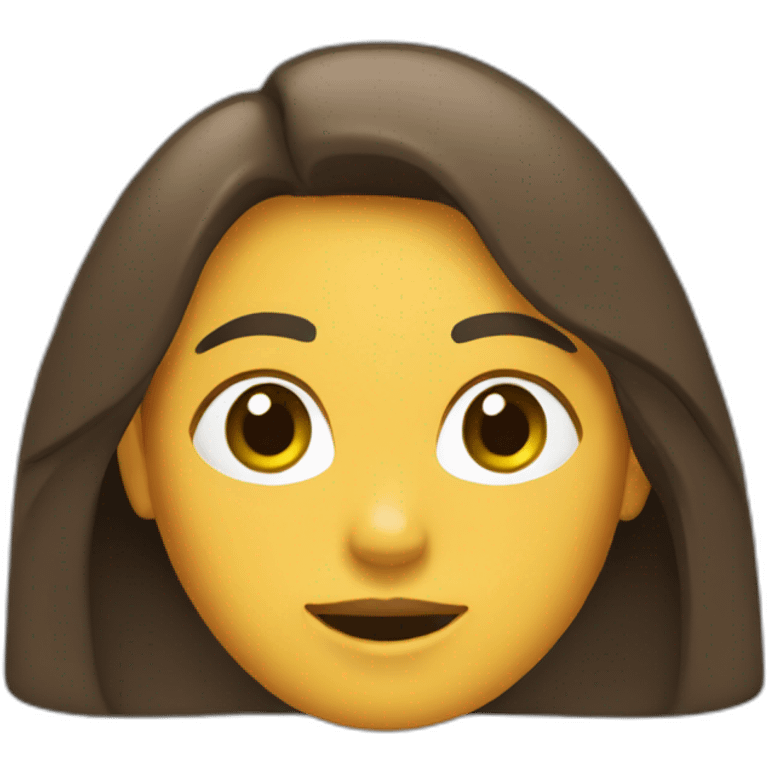 Chica saludando emoji