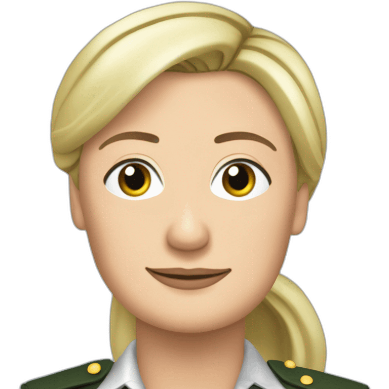 marine le pen présidente emoji