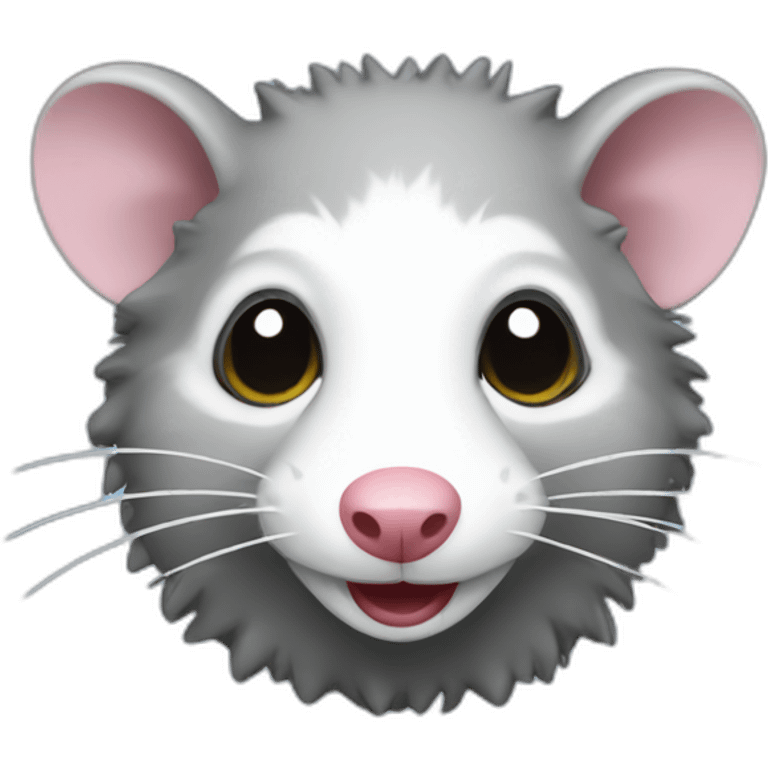 floating business opossum emoji