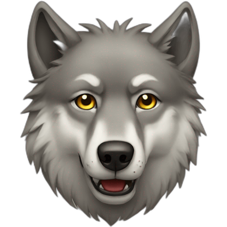 Sick  wolf emoji