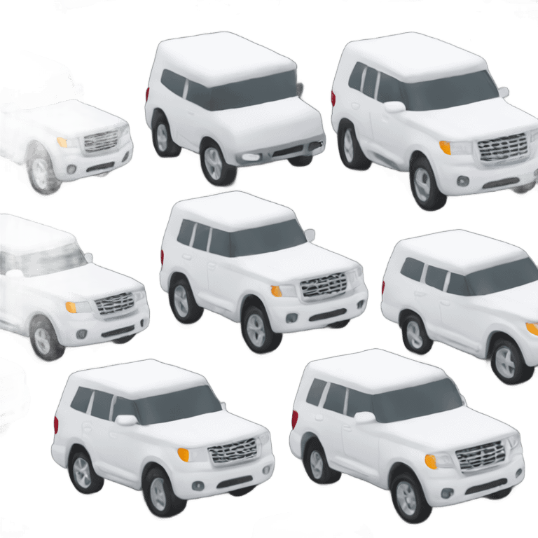 White suv emoji